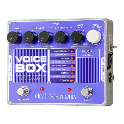 electro harmonix voice box manual pdf|electro Harmonix ehx.